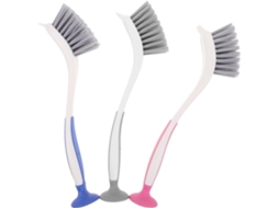 Conjunto De 3 Escovas Limpeza Para Cozinha Zerodeko Com Cabo Longo Ergonômico E Design Vertical, Adequadas Para Limpeza