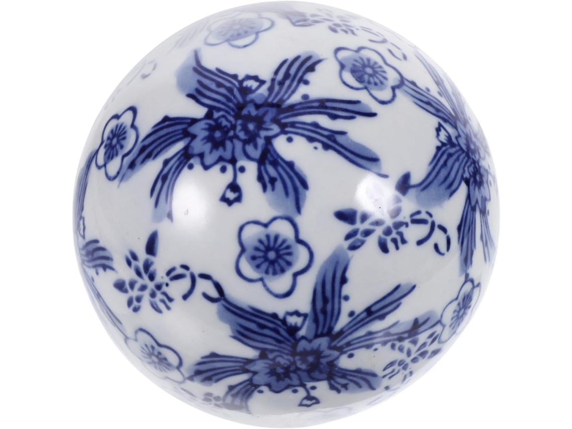 Tigelas decorativas de porcelana chinesa azul e branca, flutuantes, leves e portáteis, com design elegante.
