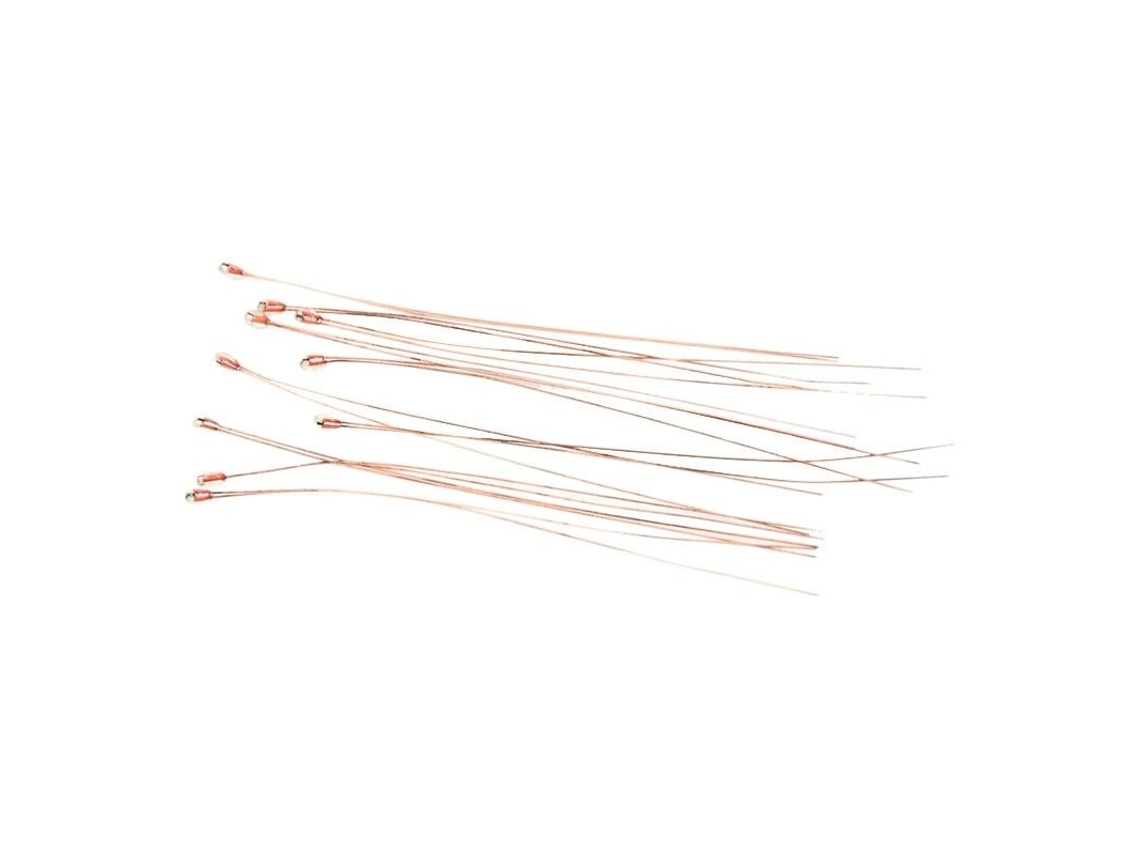 50 Peças Ntc 3950 1 100k Ohm Termistor Sensor De Alta Precisão Para Impressão De Impressora 3d Reprap Hotend Mk2a Mk2b10k Dourado Aquaforge