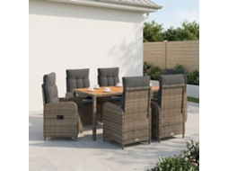 Vidaxl Conjunto De Jantar Para Exterior 7 Unid.