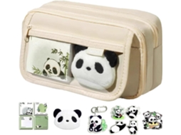 Panda Peil Case - Jolie Trousse À Crayons - Large Ouverture
