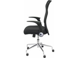 Cadeira de Escritório Operativa PYC Minaya Preto (Braços Reguláveis - Malha) — Braços Ajustáveis