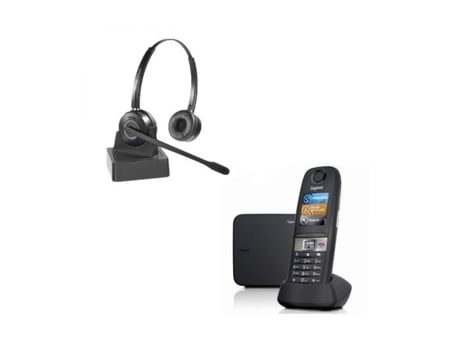 Telefone Sem Fio Gigaset E630, Tecnologia Dect/gap Com Alto Falante Fones Odhw15 Duo, Preto Cleyver