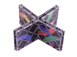 Walshlxq cubos de Rompecabezas Plegables de 8 Paneles, Cubo Mágico Profesional, Juguetes Clásicos, Juguete de Mesa