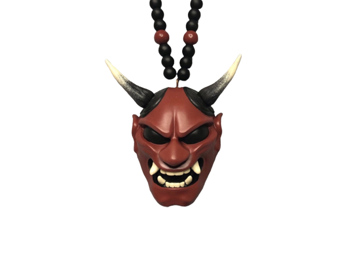 Pendente para Carro com Samurai Hannya Oni Charm Decoração Espelho Retrovisor