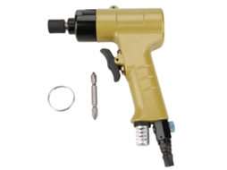 Parafusadeira pneumática industrial reversível de 1/4" com rotação de 8000 rpm.