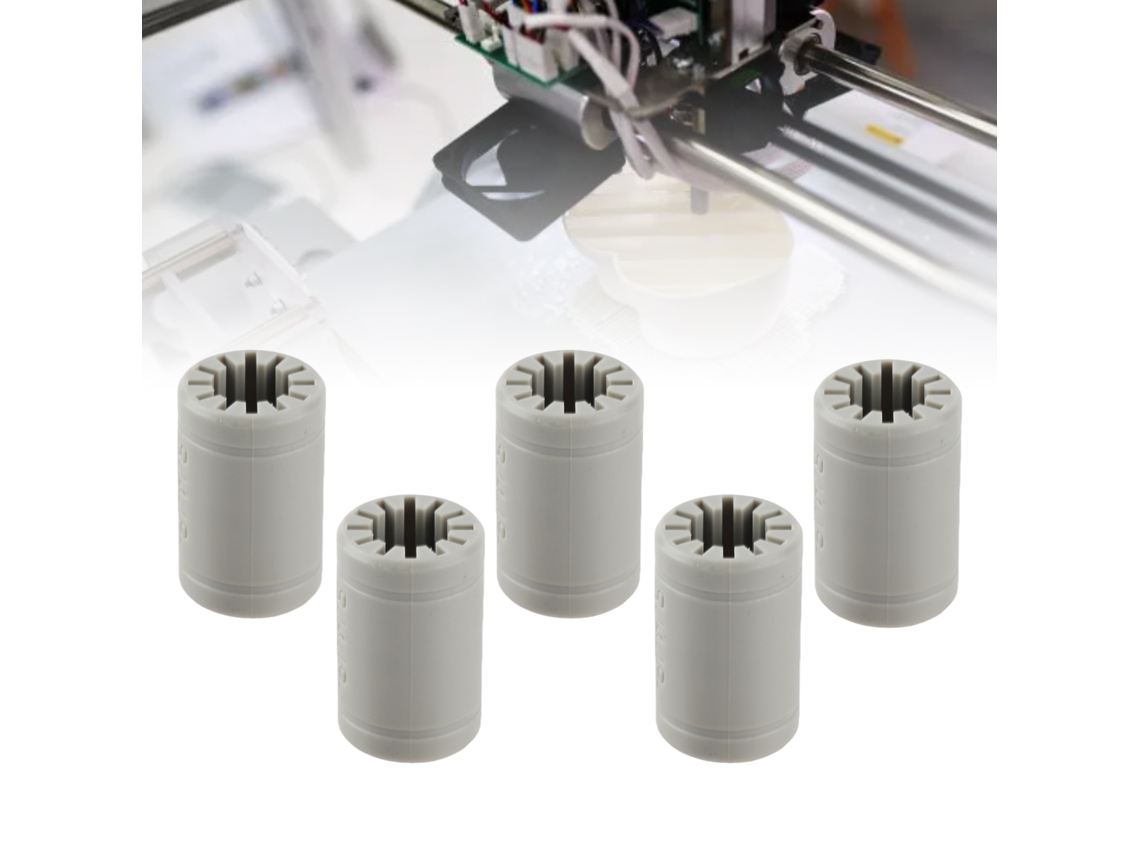 5 Peças Rolamento Plástico Impressora 3d Polímero Sólido Rj4jp-01-08 Para Diâmetro De Eixo 10-30mm