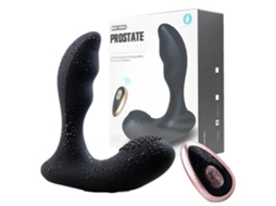 Vibrador Anal de Controle Remoto com 12 Modos de Vibração para Adultos Preto DIGITALLAB