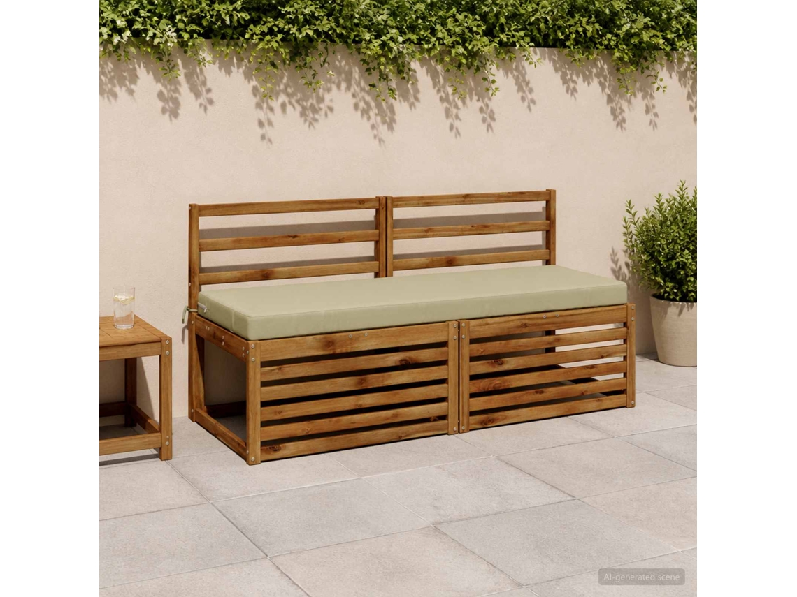 Vidaxl Almofada De Banco Soest 100% Poliéster Verde Claro