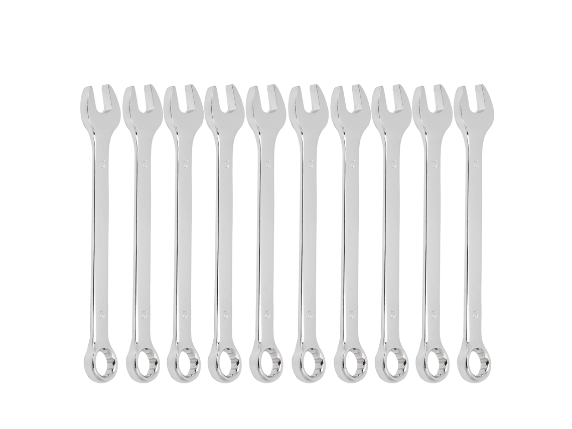 10pcs Chave Combinada de Dupla Abertura com Engate Ratchet 15mm