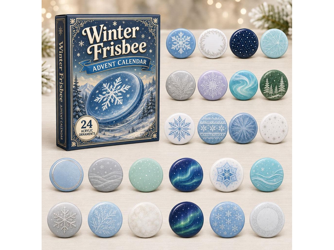 Calendário Do Advento 2d 2026 (discos Voadores E Flocos De Neve)