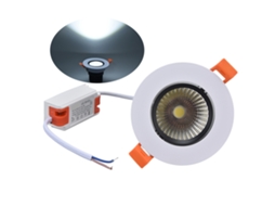 Luz de Teto Embutida LED COB 7w 630lm Ajustável Dimmable 100-264v para Interiores | S/MARCA