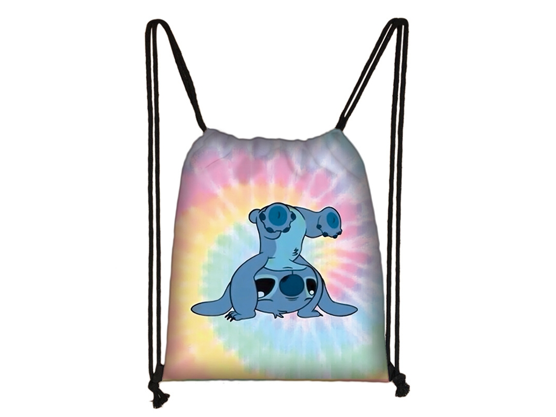 Mochila Stitch Com Cordão Para Crianças 27 Aquaforge