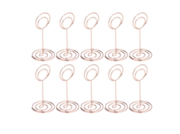 10 Peças De Portavasos De Mesa Redondo Eletroplatado Para Casamentos, Lar E Decoração Ouro Rosa