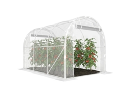 Estufa túnel 6x3x2 m, portas, janelas, DECORALAR TECH