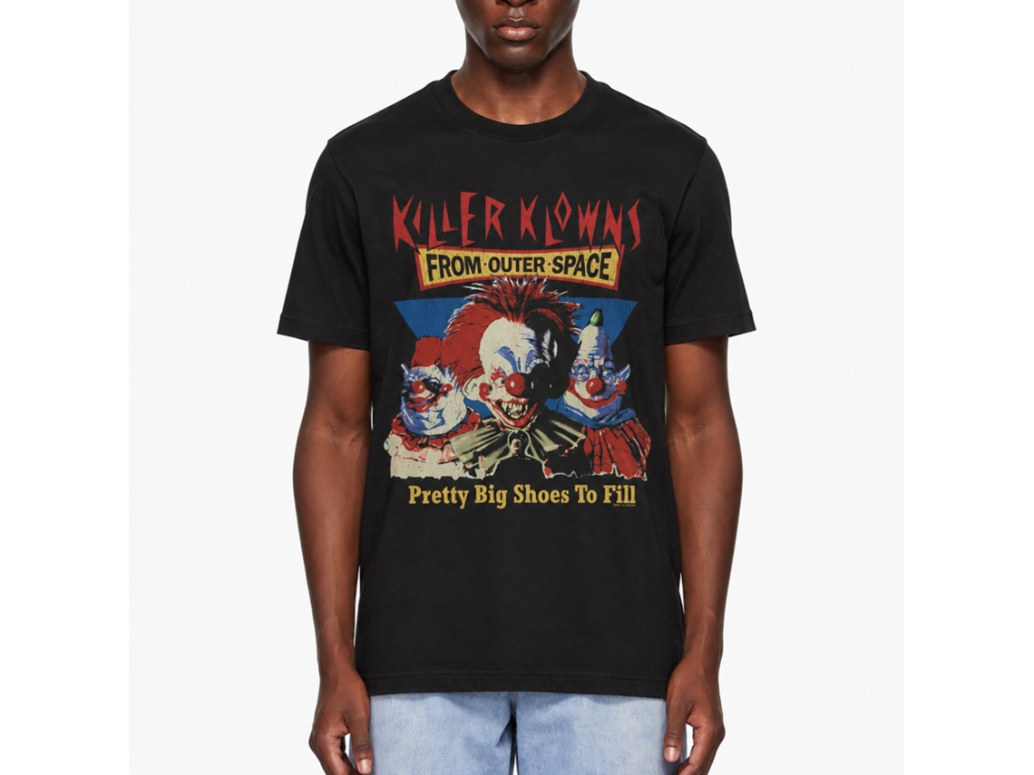 Rockinstone Killer Klowns Pretty Big Shoes To Fill Black Adult T-shirt Size:xl