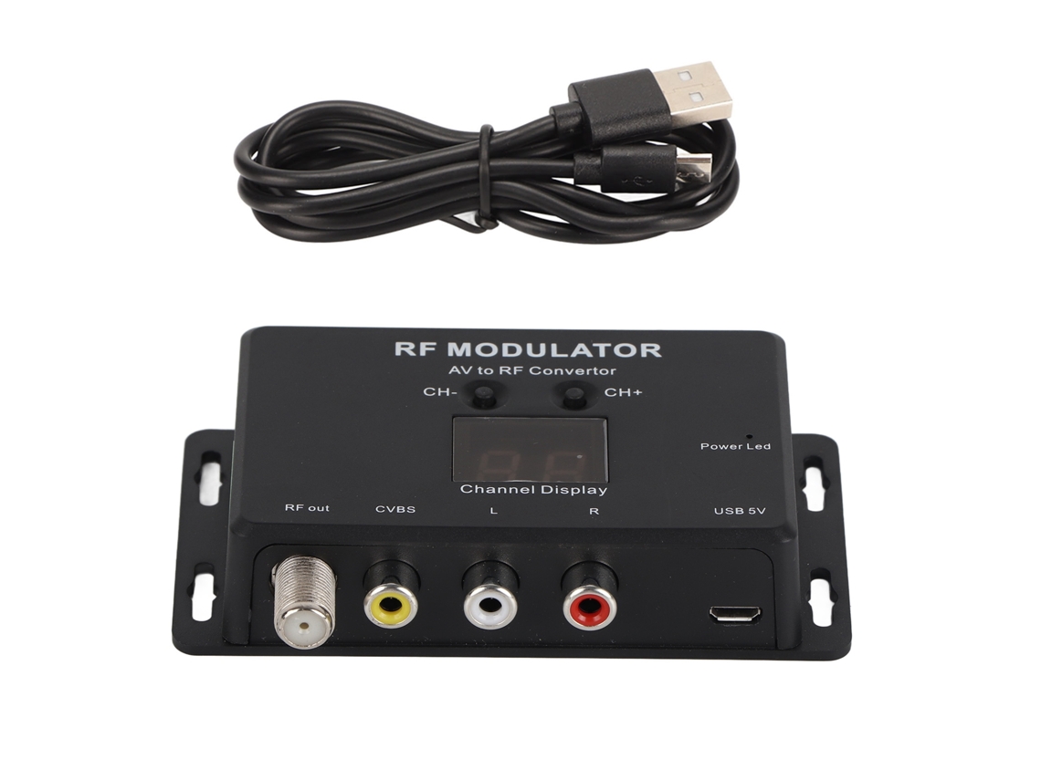Conversor Av para Rf LAXISCREED Pal Ntsc 21 Canais