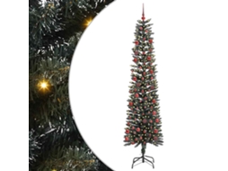 Conjunto 1 Árvore De Natal Artificial Vidaxl Verde Pvc (210 Cm)