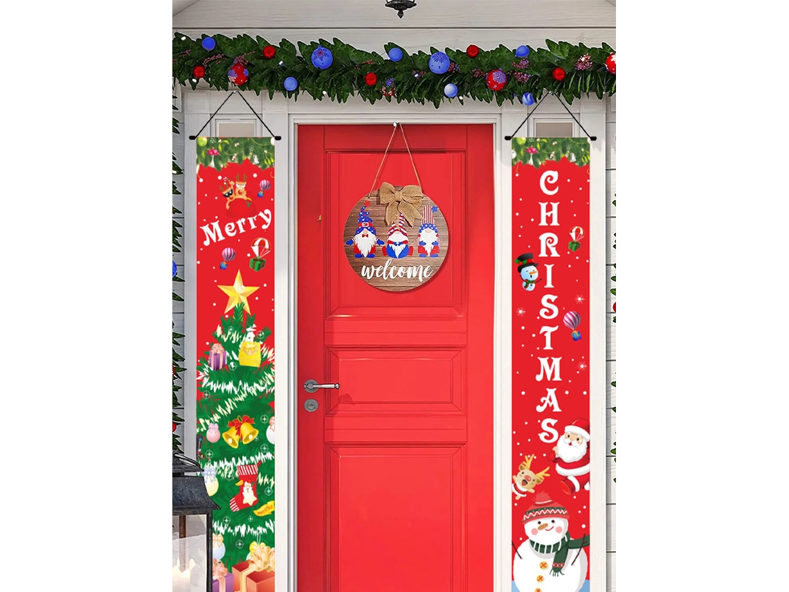 Letras De Natal Decoração Feriado E Cortinas Porta