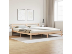Vidaxl Estrutura Da Cama Castanho 225,5 X 205,5 X 69,5 Cm