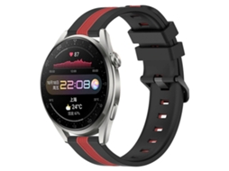 Pulseira De Silicone Bicolor Vertical De 22 Mm Para Huawei Watch 3 Pro