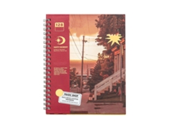 Caderno Espiral Padrão Aéreo Vintage Planejador De Metas Portátil Para Escola Trabalho Viagens