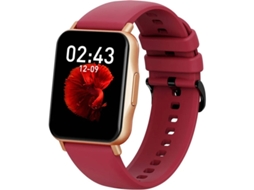 Relógio Inteligente Fitness Hifit 1.7 Tela Touch Monitor de Som Frequência Cardíaca Prova Dágua Ip67 25 Modos Esportivos Ios Android Vermelho Bestvite