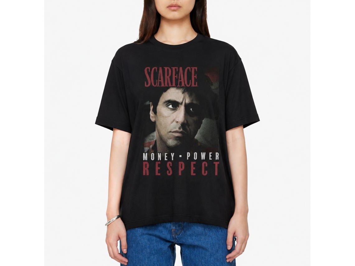 Rockinstone Scarface Movie Mopower Black Adult T-shirt Size:xxl