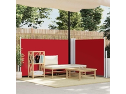Vidaxl Toldo Lateral Retrátil 120x1000 Cm Vermelho