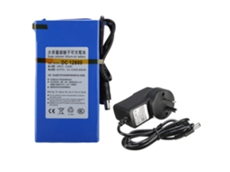 Bateria de Lítio Polimérica Recarregável Dc 12800 com 8000mah e Fonte de Alimentação