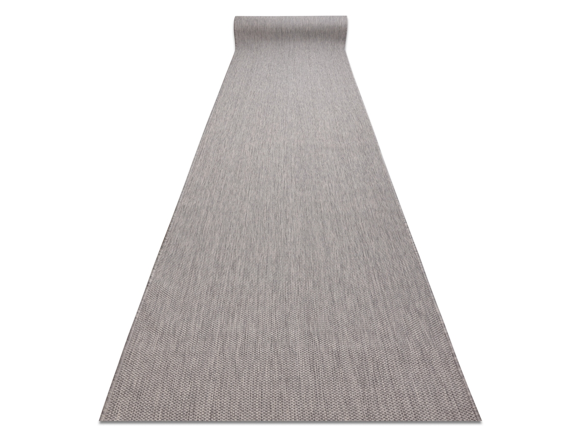 Passadeira Sizal Sion Melange Tecido Plano Cinzento 70cm