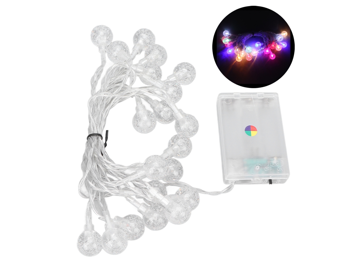 Fitas De Luz Led Laxiscreed 20 Chips 360° Para Exterior, Coloridas, Ideal Para Casamentos E Festas