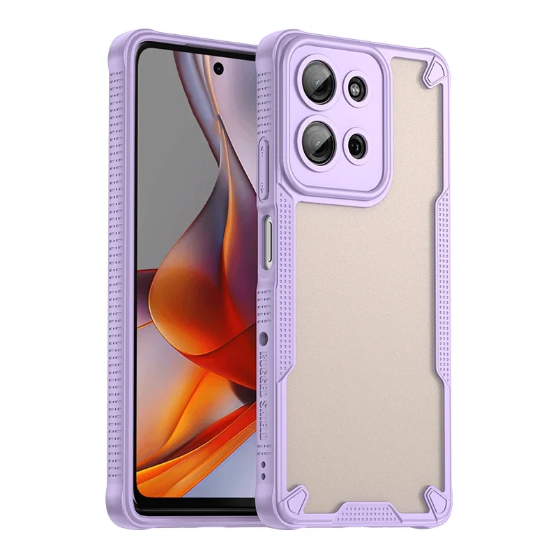 (roxo, Motorola Moto G35) Capa De Policarbonato Para Celulares Motorola, Resistente A Impactos E Com Material Macio Ao Toque.
