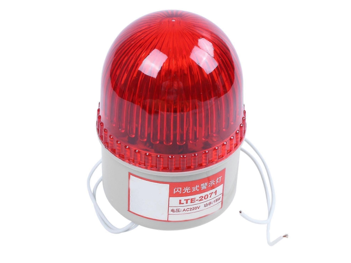 Omni lâmpada de Alerta Industrial com Luz Vermelha 220v 15w Lte 2071 para Equipamentos e Segurança Rojo Beige