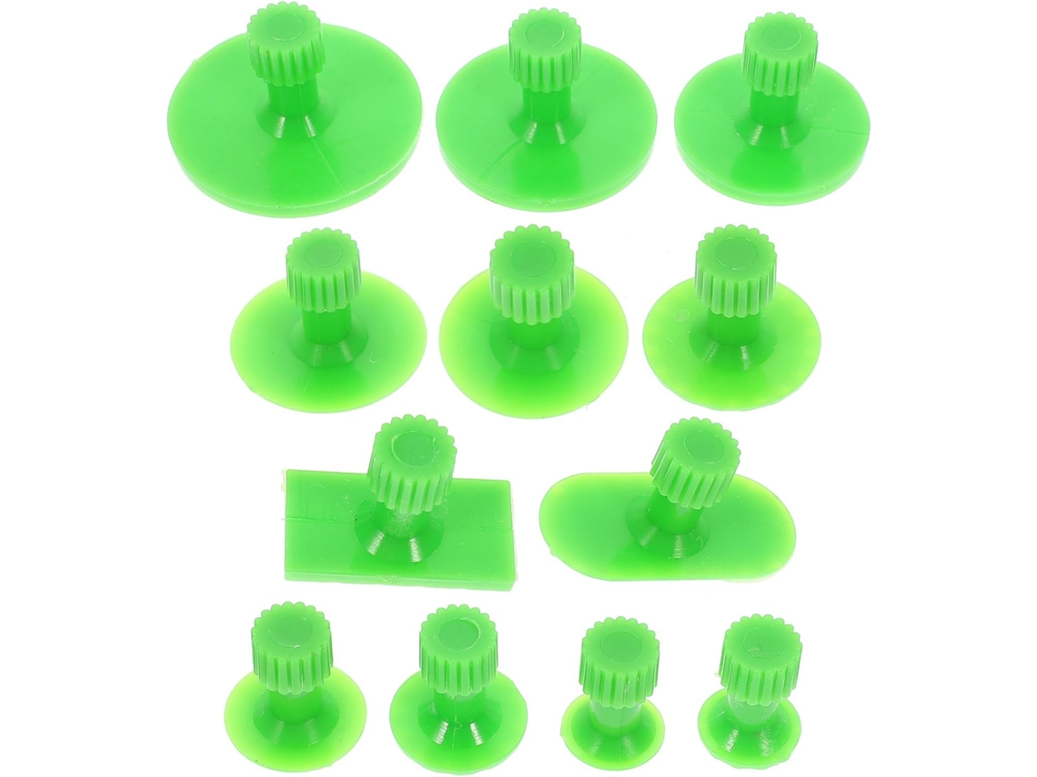 Kit De Reparo De Amassados Em Carros Com 12 Tiras De Abs Verdes E Ferramenta De Desmontagem.