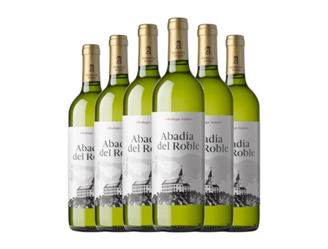 Vinho branco AYUSO Abadía del Roble Blanco La Mancha (0.75 L - 6 Unidades)