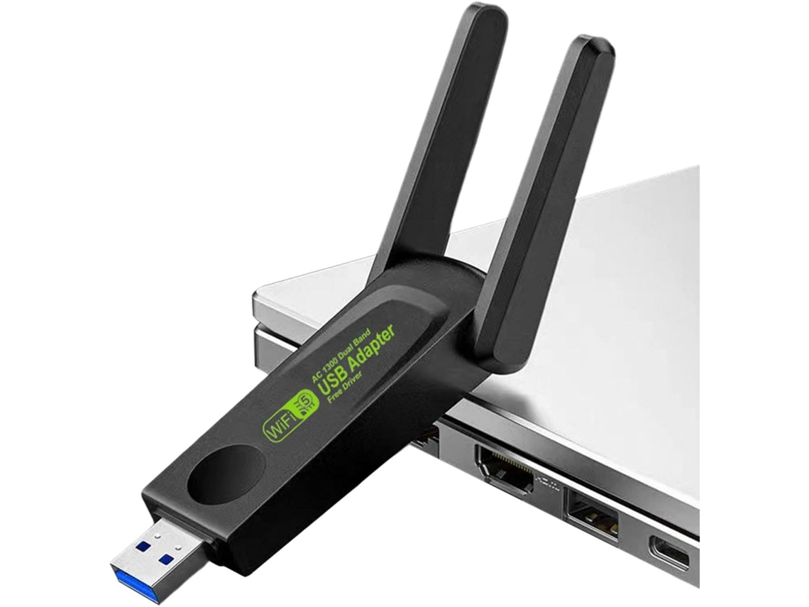 Adaptador Usb Wifi Para Pc, 1300mbps, Banda Dupla, Sem Fio