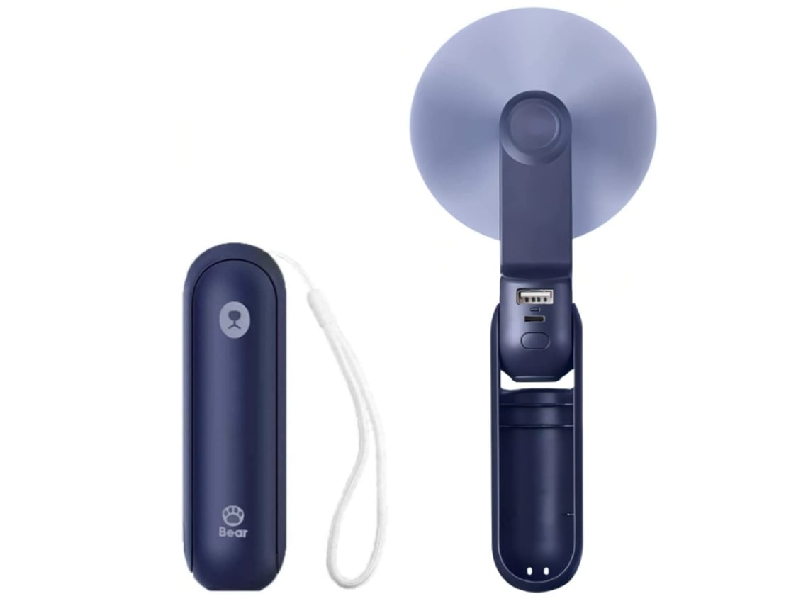 Ventoinha de Mão Portátil ENZON 14-21 Horas Ventoinha Por USB Azul