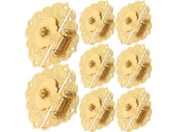 Conjunto De 8 Fechos Metal Vintage Para Caixas E Armários Madeira