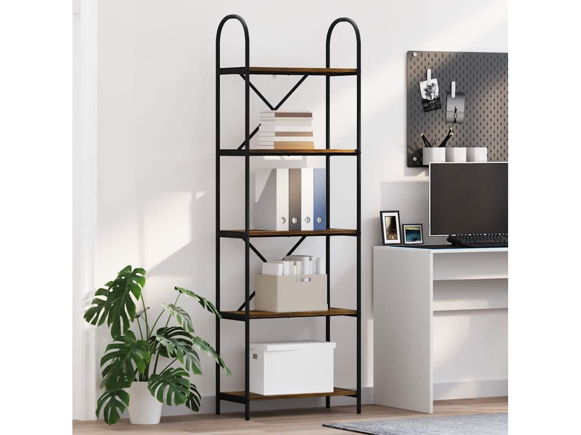 Vidaxl Estante 5 Níveis 60 X 30 X 183 Cm Derivados De Madeira