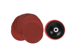 Laxiscreed Disco De Lixa De 4 Polegadas Com Rosca M10 E 10 Discos De 180 Grit Para Pintura E Acabamento
