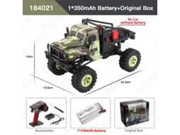 Mini Carro Rc 118 4wd Off Road Com Luzes Led 2.4g, Veículo Elétrico De Escalada, Controle Remoto Para Crianças Aeuzwr