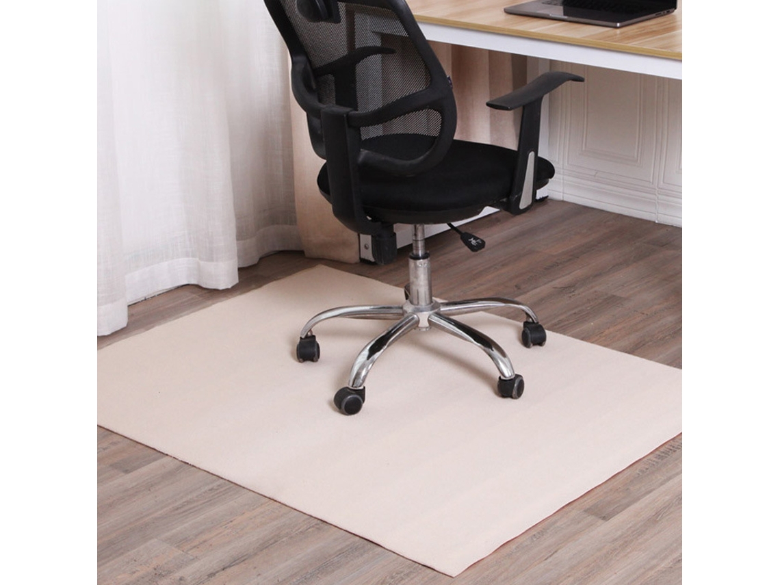 Tapete Protetor Para Cadeiras, (bege - 120×120cm) Cuich