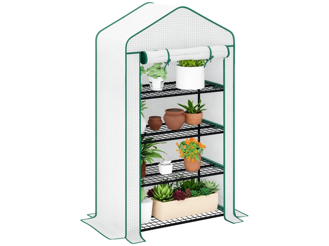 Estufa de Jardim Varanda com 4 Prateleiras BTFORUS (90x49x160cm)