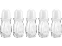De 5 Frascos De Vidro Portáteis Para Óleos Essenciais, Ideais Para Viagens E Recarregáveis.