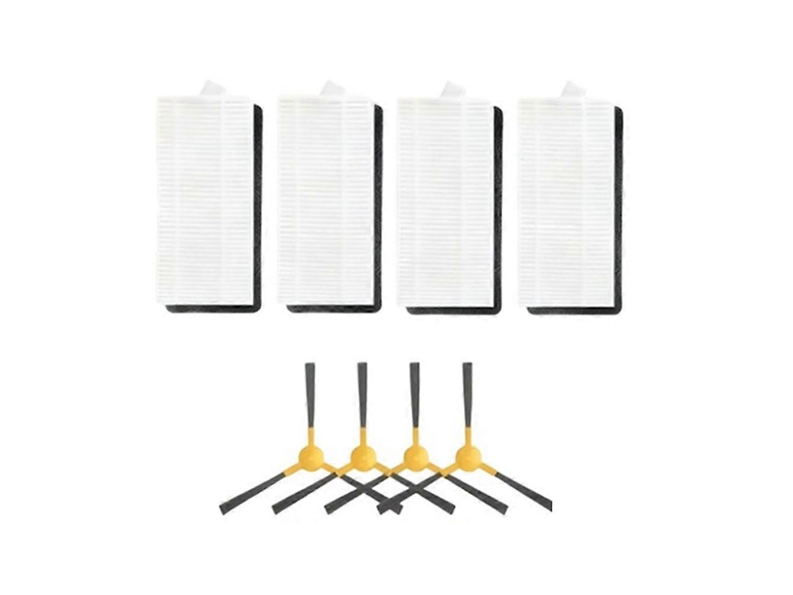 Conjunto De 8 Peças Para Varredoras Garlyn Sr-800 Max / Sr-800 Pro Max: Escova Lateral E Filtro._ozo