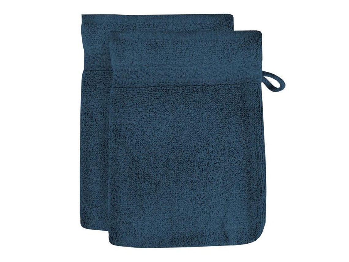 Conjunto de 2 Panos de Algodão 500 G/m Lagune Azul Pato, da Soleil D'ocre Blue BRILVIBERA