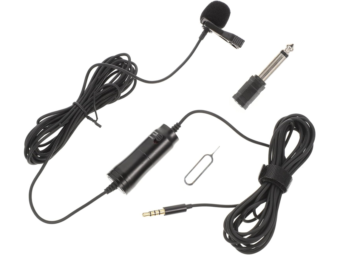 Microfone De Lapela Omnidirecional Valiclud Com Clipe De Plástico, Alta Sensibilidade, Compatível Com Laptops