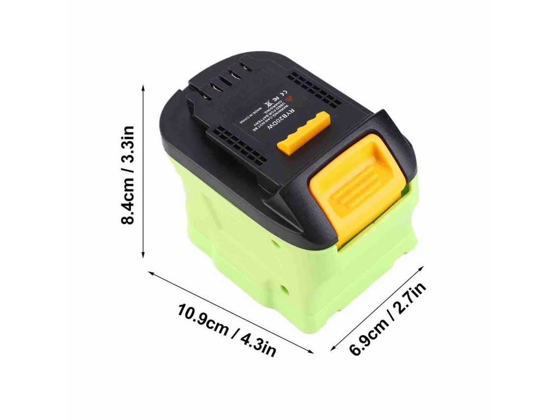 Laxiscreed Converter De Bateria 18v Para 20v Com Saída Usb De Alta Eficiência