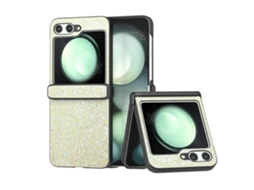 Capa De Celular À Prova De Choque Com Três Partes De Glitter Colorido Para Samsung Galaxy Z Flip6